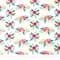 SINGER Modern Bright Floral White Cotton Fabric